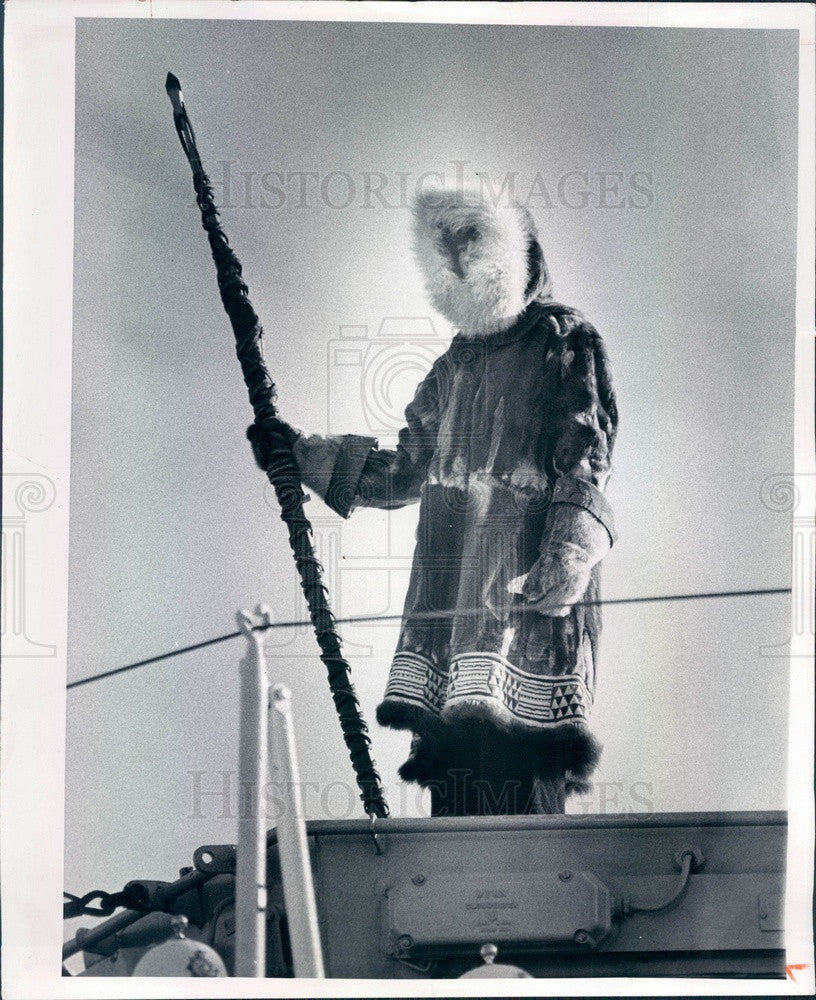 1975 British Frigate HMS Eskimo, Seaman Jack Keer in St. Pete FL Press Photo - Historic Images