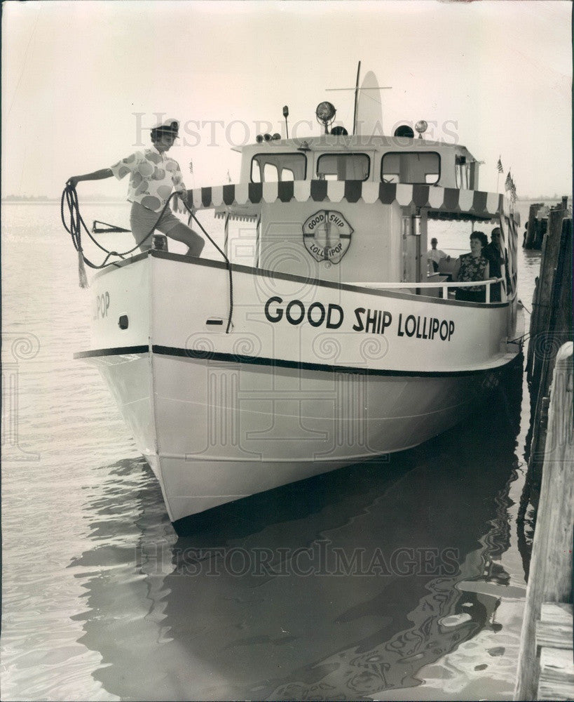 1961 The Good Ship Lollipop, owned by Jack Goessling Press Photo - Historic Images