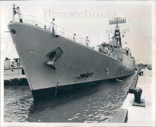 1979 British Frigate Gurkha in St. Petersburg Florida Press Photo - Historic Images