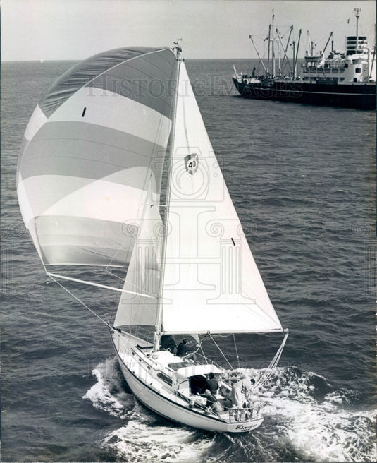 1965 Miami-to-Nassau Ocean Yacht Race Boat Escudero Press Photo - Historic Images