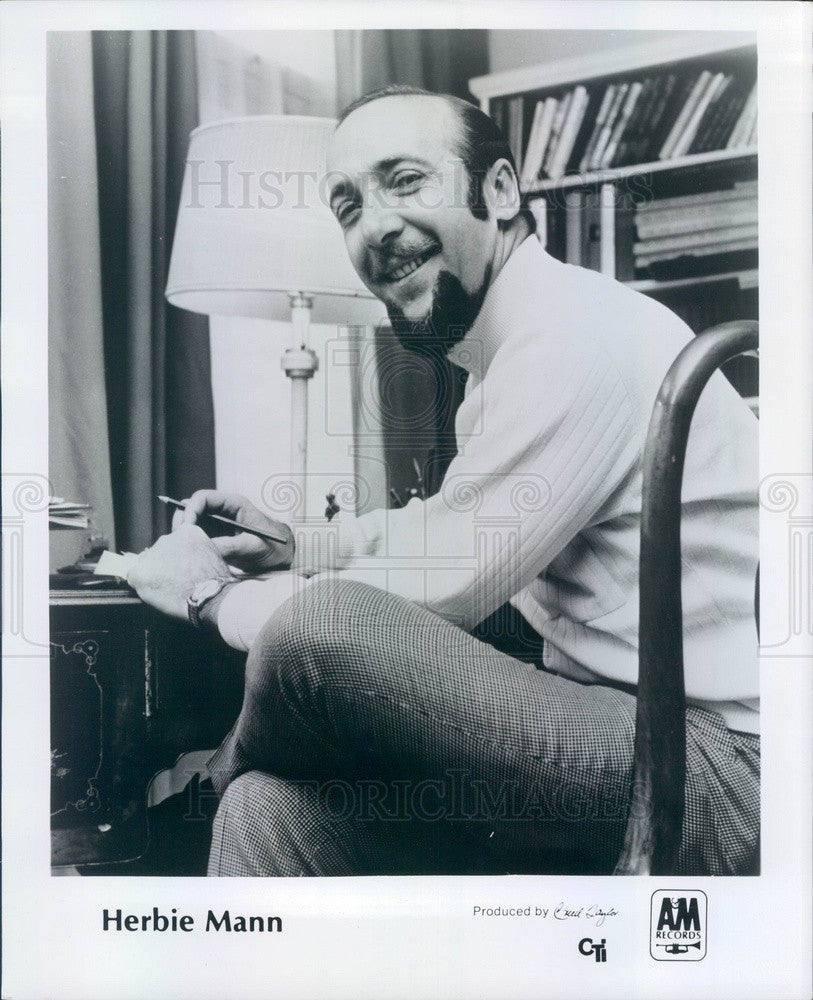 1968 Jazz Musician, Flutist Herbie Mann Press Photo - Historic Images