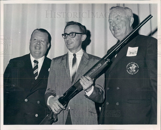 1967 Colorado Springs, CO Campbell's Gun Shop Owner James Cay Press Photo - Historic Images