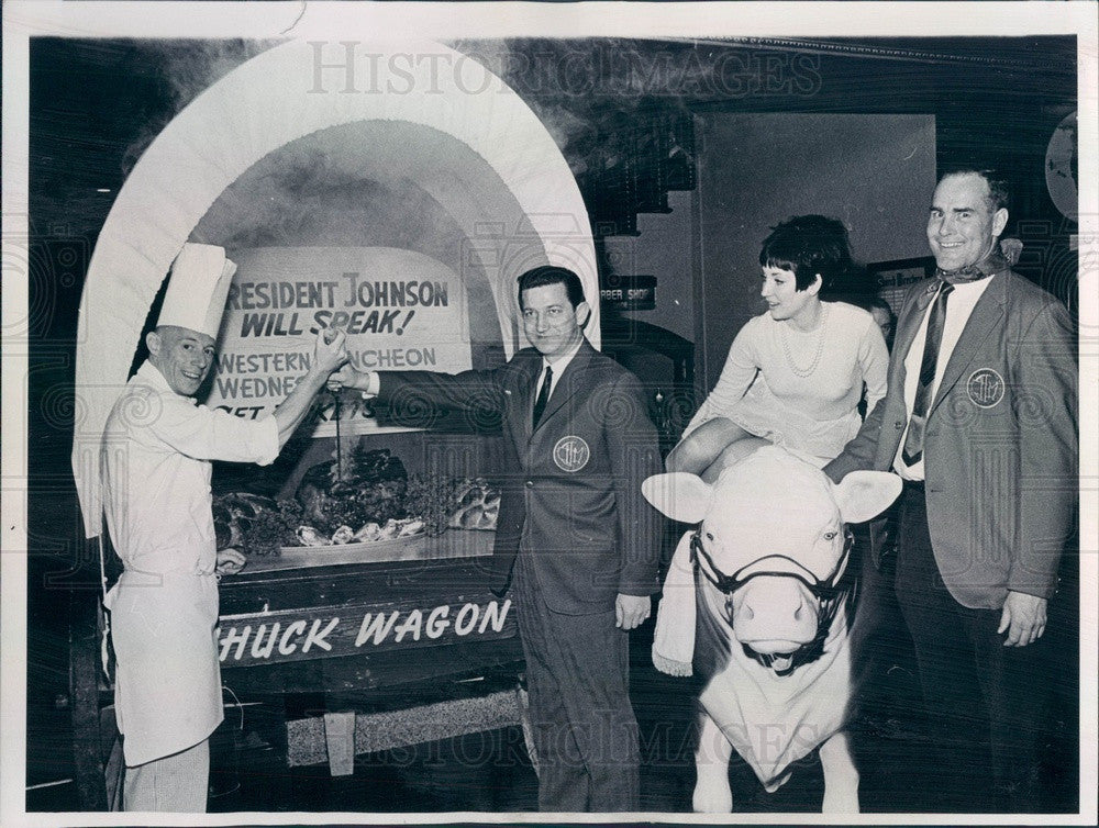 1965 Colorado-Wyoming Restaurant Association Chuck Wagon Dinner Press Photo - Historic Images