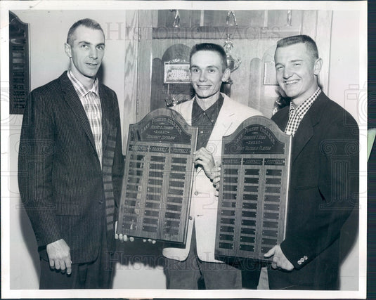 1960 Illinois Lake Forest College Baseball MVP's Moore & Walters Press Photo - Historic Images