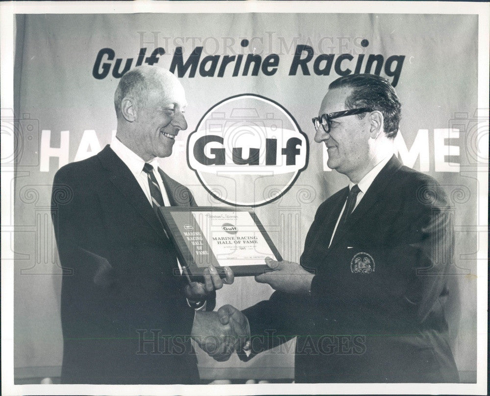 Undated Chicago, Illinois Gulf Marine Racing Hall of Fame Press Photo - Historic Images