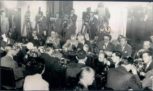1951 St. Louis, MO Betting Czar James Carroll & Senate Crime Comm Press Photo - Historic Images