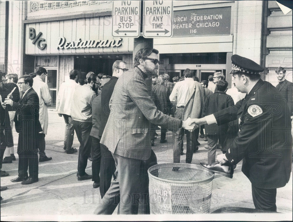 1969 Chicago, IL Seminarians Organized for Racial Justice Press Photo - Historic Images