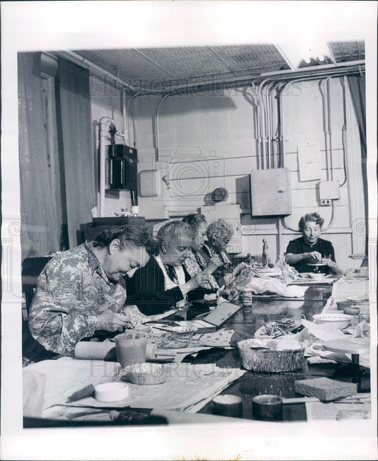 1958 Chicago, Illinois Senior Center Press Photo - Historic Images