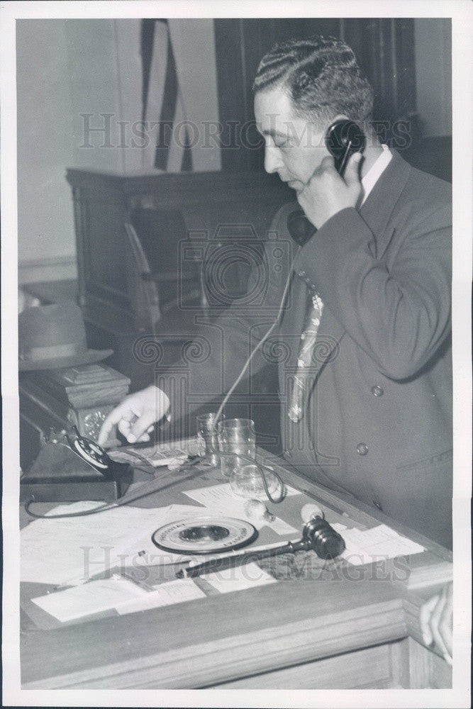 1953 Denver, Colorado Gambler Paul (The Harp) Enrichi Press Photo - Historic Images