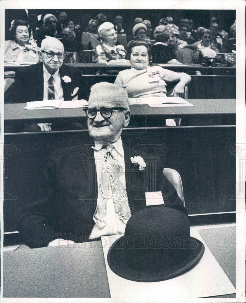 1969 Chicago, Illinois Hall of Fame Member Ludwig Bertram Press Photo - Historic Images