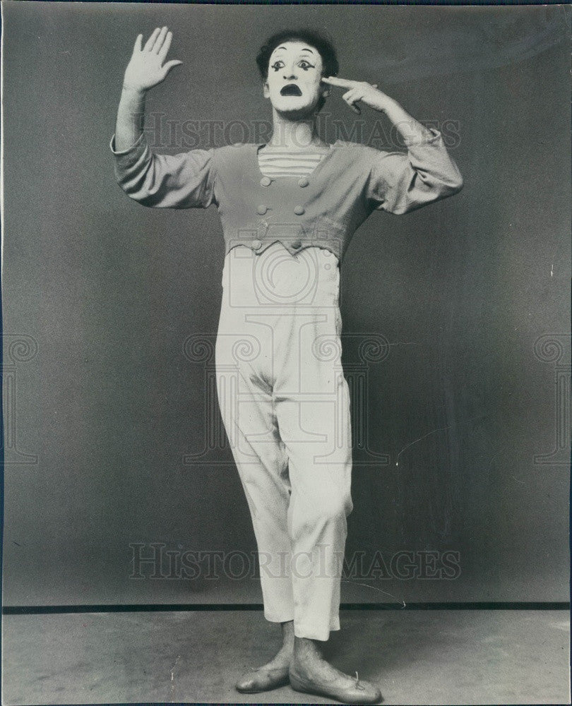 1958 Mime Marcel Marceau Press Photo - Historic Images