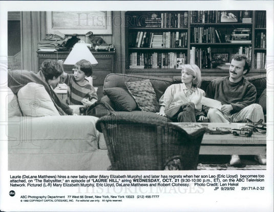 1992 Hollywood Actors DeLane Matthews/Eric Lloyd/Robert Clohessy Press Photo - Historic Images
