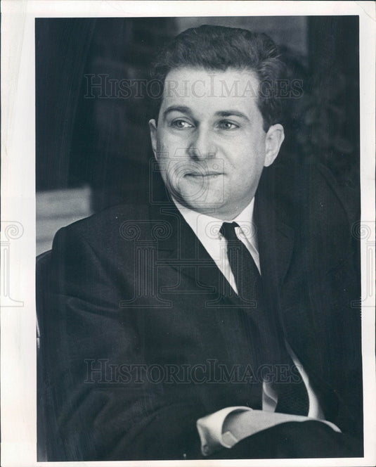 1969 Denver, Colorado Symphony Orchestra Guest Conductor Peter Enos Press Photo - Historic Images