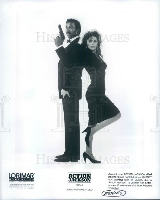 1988 Hollywood Actors Craig Weathers & Vanity Press Photo - Historic Images