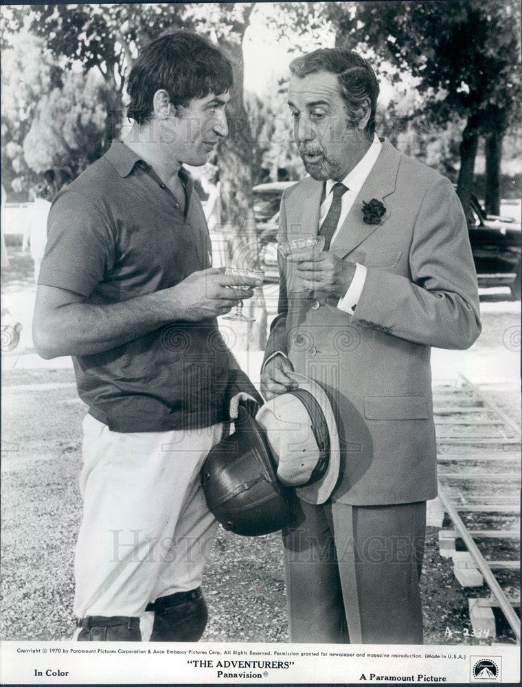 1970 Hollywood Actors Fernando Rey &amp; Bekim Fehmiu Press Photo - Historic Images