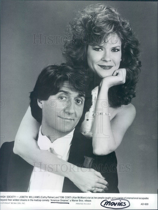 1984 Hollywood Actors Jobeth Williams & Tom Conti Press Photo - Historic Images