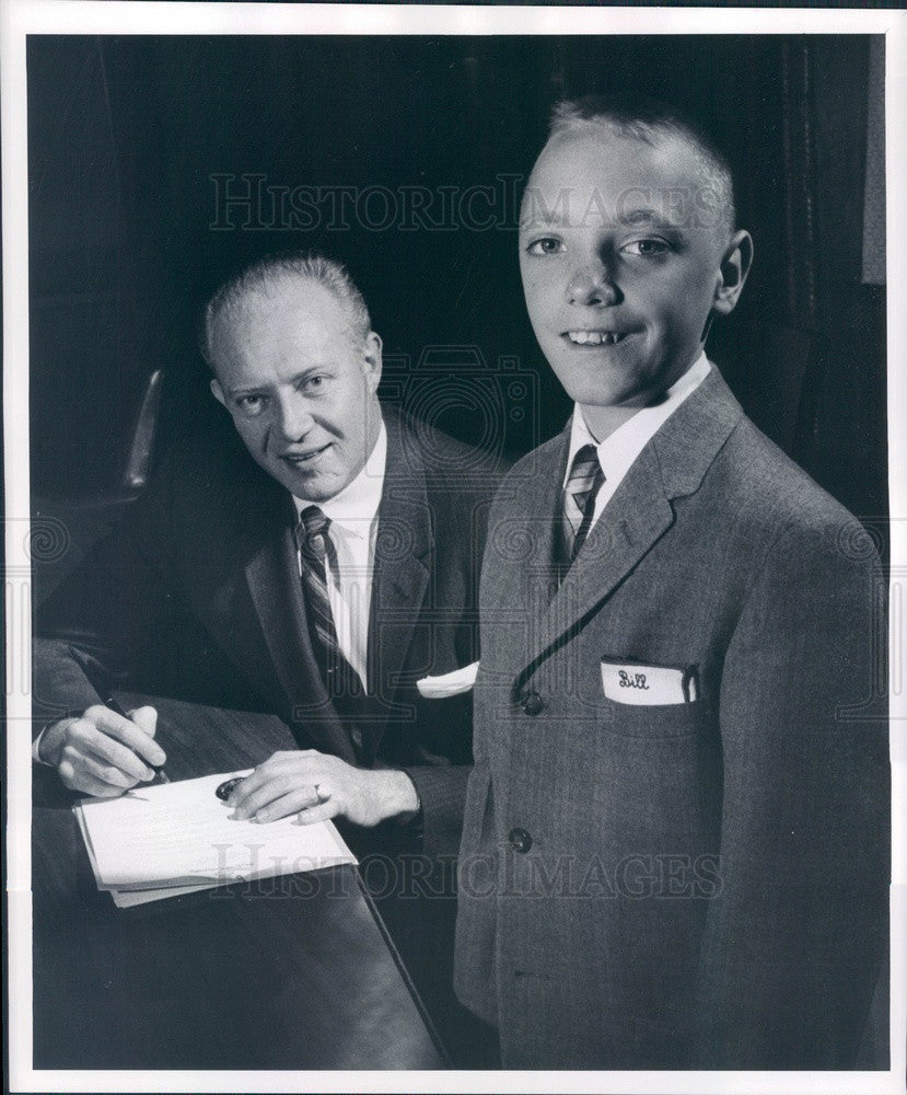 1959 Colorado Governor McNichols &amp; Bill Ermentraut Press Photo - Historic Images