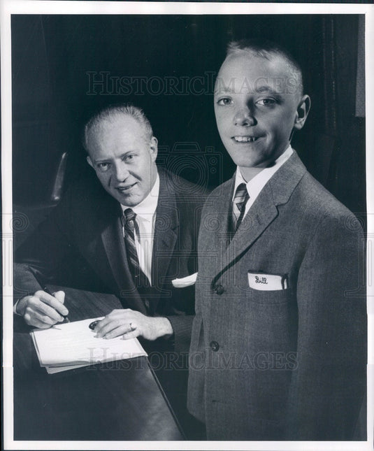 1959 Colorado Governor McNichols & Bill Ermentraut Press Photo - Historic Images