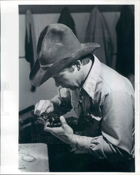 1975 Kiowa, Colorado Rancher/Artist/Pilot Terry Kelsey Press Photo - Historic Images