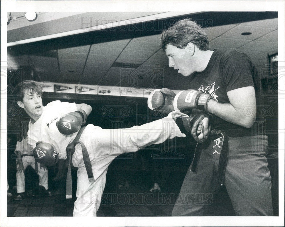 1989 Seminole, Florida Tae Kwon Do Karate Expert Jim Graden Press Photo - Historic Images