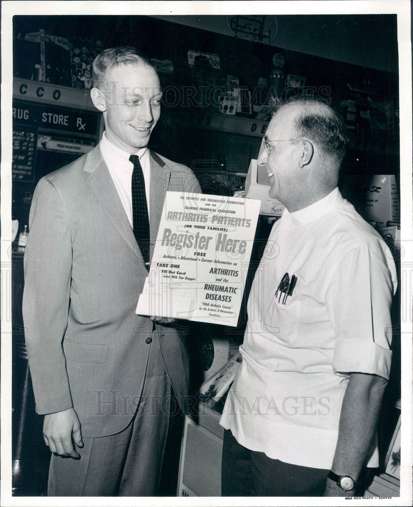 1960 Rocky Mtn Arthritis Foundation Director Richard Lyford Press Photo - Historic Images