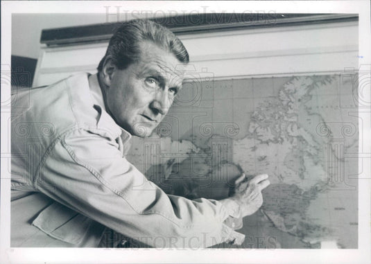 1980 English Actor Patrick Macnee Press Photo - Historic Images