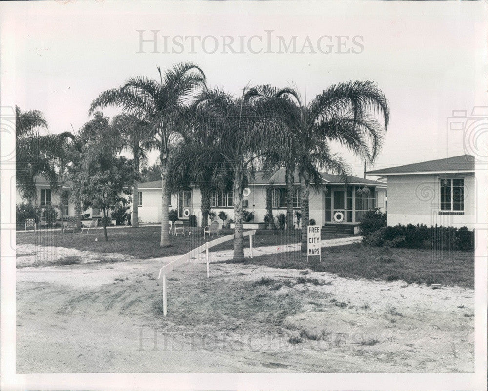 1960 St. Petersburg Florida King&#39;s Rest Motel Press Photo - Historic Images