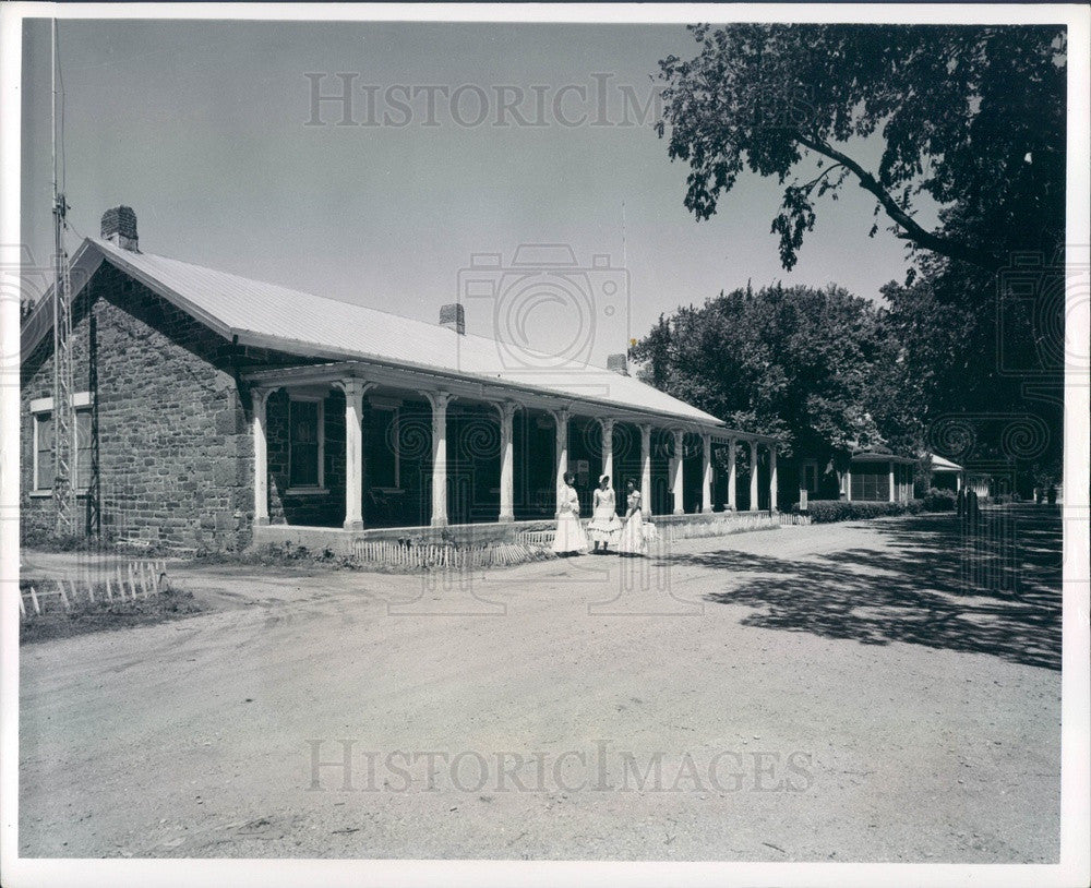1963 Fort Larned, Kansas Military Post on Santa Fe Trail Press Photo - Historic Images