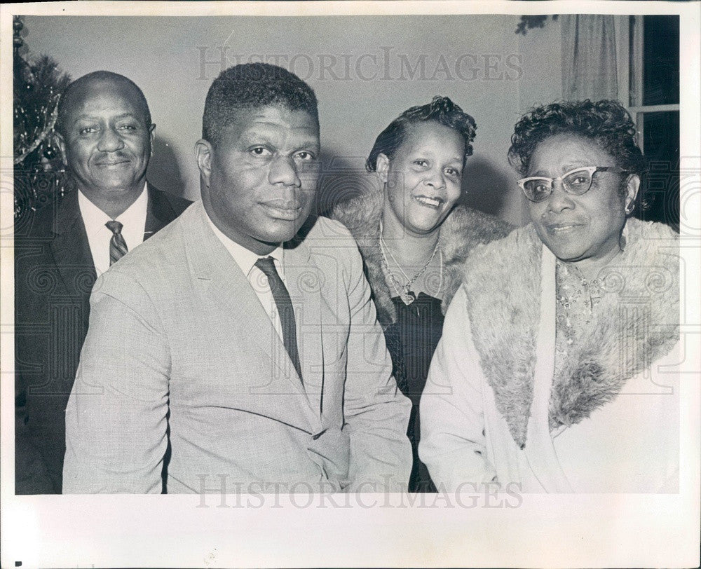 1969 Denver, Colorado NAACP Officers, President Lawrence Lewis Press Photo - Historic Images