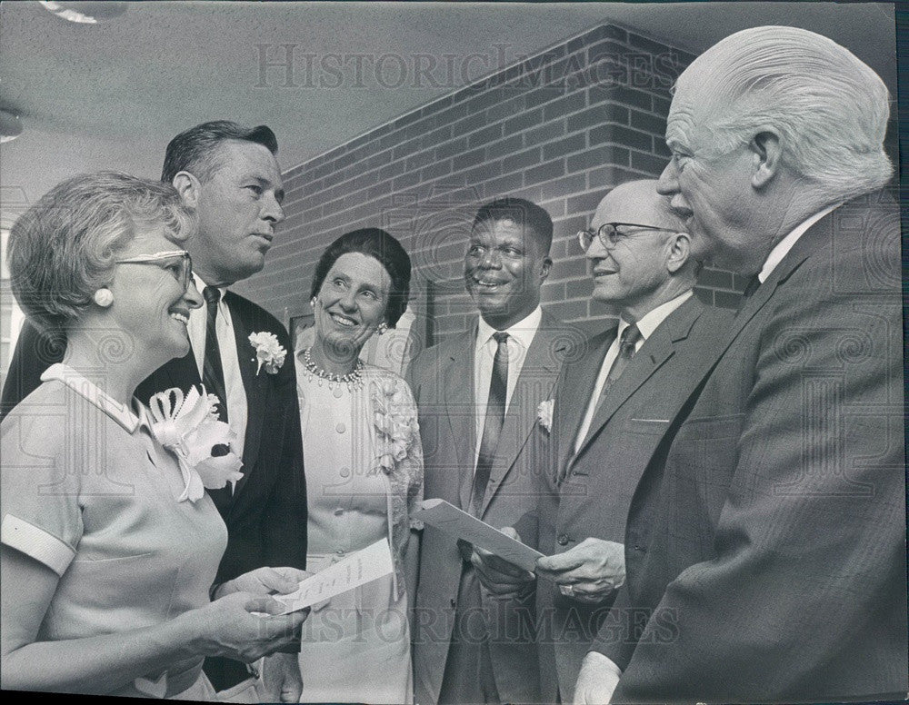 1965 Denver, Colorado Gov John Love, NAACP President Lawrence Lewis Press Photo - Historic Images
