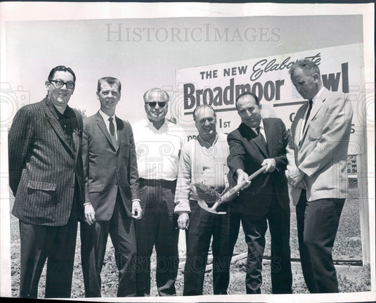 1963 Denver, Colorado Broadmoor Bowl Groundbreaking Press Photo - Historic Images
