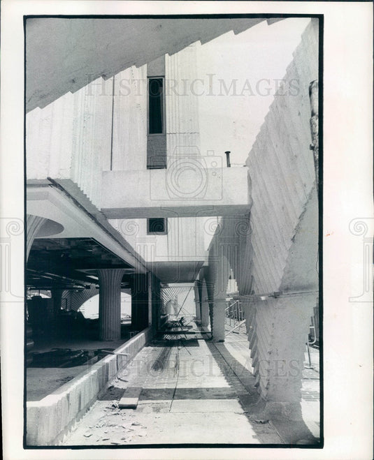 1974 St. Petersburg FL Pinellas County Judicial Bldg Expansion Press Photo - Historic Images