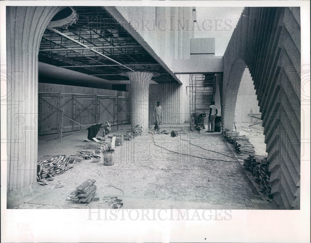 1974 St. Petersburg FL Pinellas County Judicial Bldg Expansion Press Photo - Historic Images