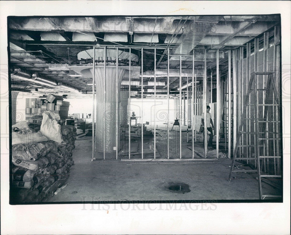 1974 St. Petersburg FL Pinellas County Judicial Bldg Expansion Press Photo - Historic Images