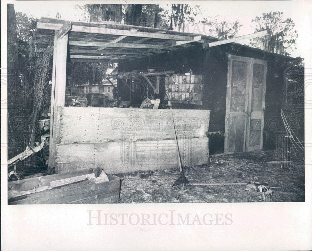 1965 St. Petersburg Florida Abandoned Dilapidated House Press Photo - Historic Images