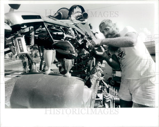 1990 St. Petersburg Florida Junkasaurus, Junk Sculpture Press Photo - Historic Images