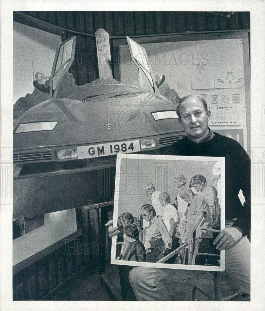 1985 Lakewood, Colorado Artist Ray Knuab Press Photo - Historic Images