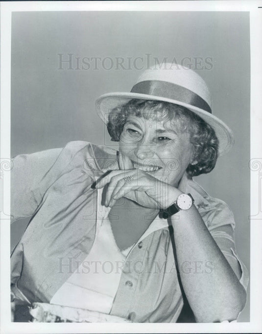 1986 New York Congresswoman Bella Abzug, Women's Movement Leader Press Photo - Historic Images