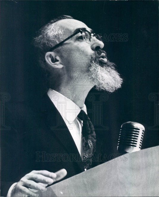 1966 Philosopher & Theologian Dr. Abraham Kaplan Press Photo - Historic Images