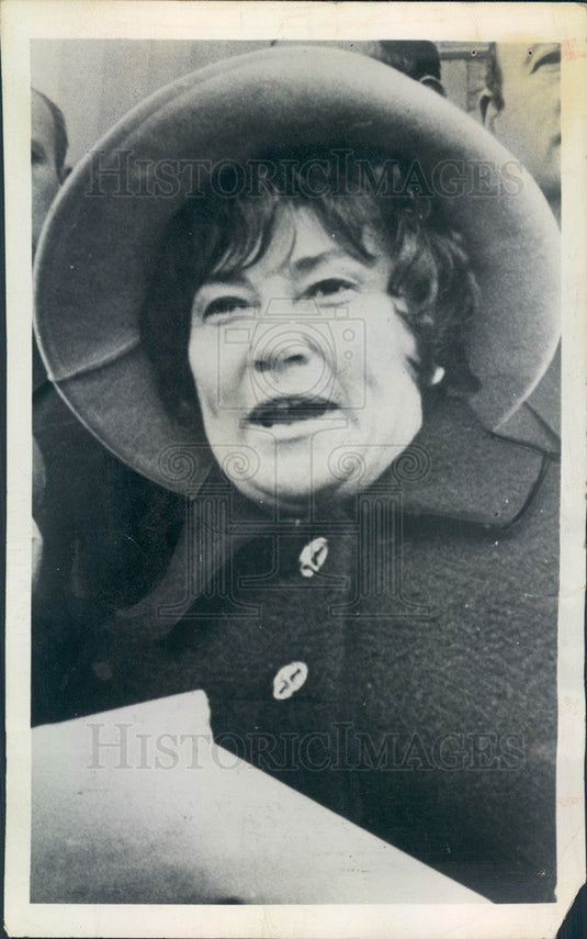 1971 New York Congresswoman Bella Abzug, Women's Movement Leader Press Photo - Historic Images