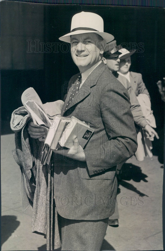 1939 Harvard University Press Director Dr. Dumas Malone Press Photo - Historic Images
