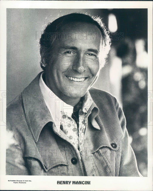1975 Oscar Winning Composer & Conductor Henry Mancini Press Photo - Historic Images