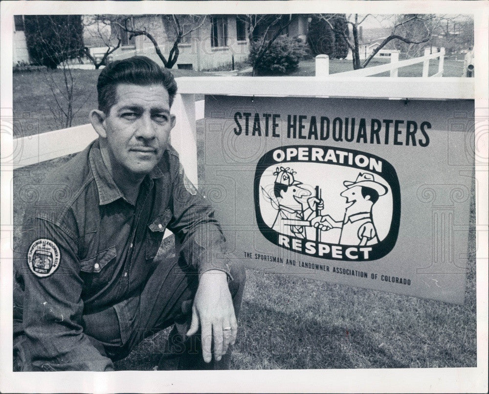 1968 Denver, Colorado Operation Respect Executive Secretary Dean Cox Press Photo - Historic Images