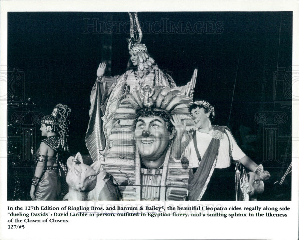 Undated Ringling Bros Barnum &amp; Bailey Circus, Clown David Larible Press Photo - Historic Images