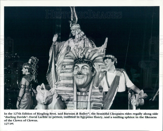 Undated Ringling Bros Barnum & Bailey Circus, Clown David Larible Press Photo - Historic Images