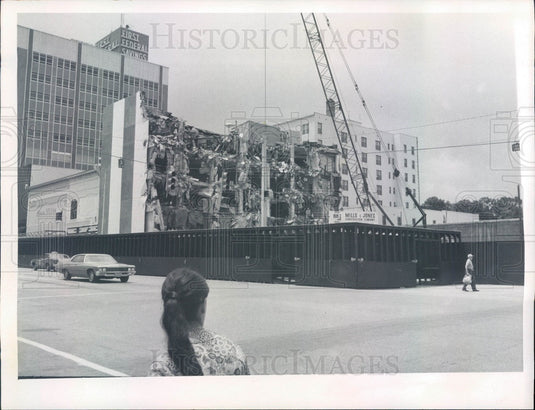 1971 St. Petersburg Florida Joseph's Department Store Demolition Press Photo - Historic Images
