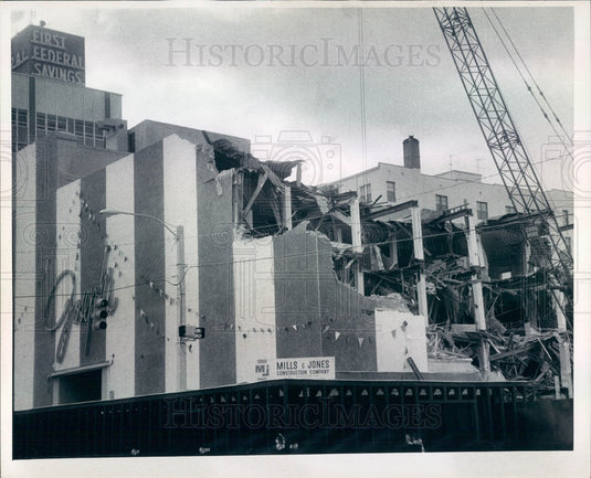 1971 St. Petersburg Florida Joseph's Department Store Demolition Press Photo - Historic Images