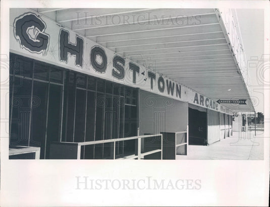 1962 St. Petersburg Florida Joyland Park Ghost Town Press Photo - Historic Images