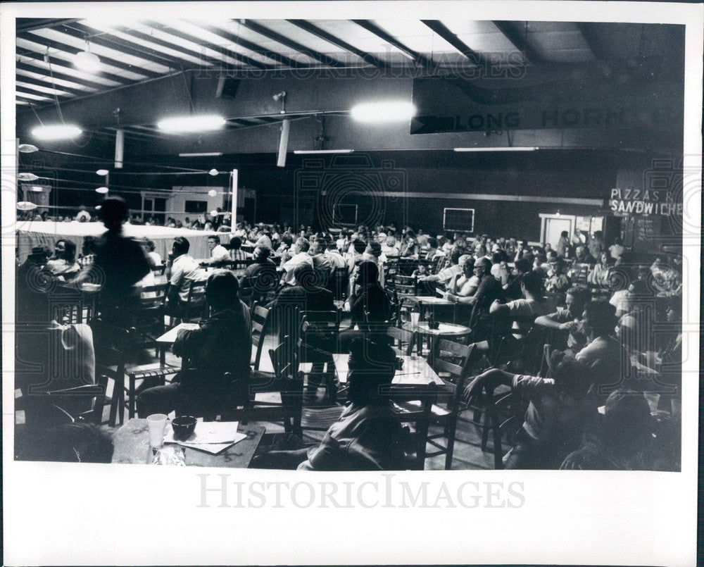 1969 St. Petersburg Florida Joyland Park Wrestling Press Photo - Historic Images