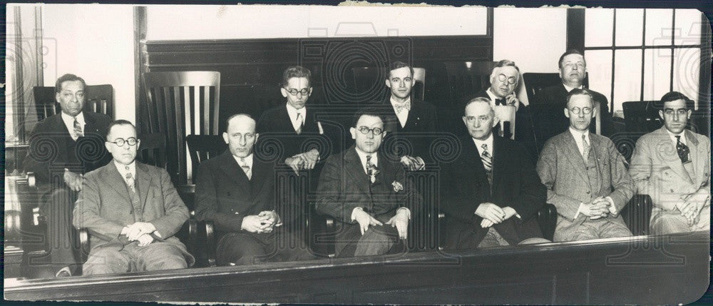 1928 Detroit, Michigan Holdup Bandit Harry J. Watson&#39;s Jury Press Photo - Historic Images